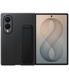 Originalus juodas dėklas "Carbon Standing Case" Samsung Galaxy Z Fold 8 telefonui "EF-XF971SBE"