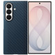 Originalus mėlynas dėklas "Carbon Magnet Case" Samsung Galaxy Z Fold 8 Ultra telefonui "EF-KF976SNE"