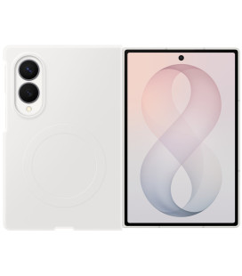 Originalus baltas (Cream) dėklas "Silicone Magnet Cover" Samsung Galaxy Z Fold 8 telefonui "EF-EF971CWE"