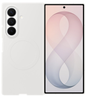 Originalus baltas (Cream) dėklas "Silicone Magnet Cover" Samsung Galaxy Z Fold 8 Ultra telefonui "EF-EF976CWE"