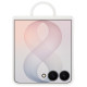 Originalus baltas (Cream) dėklas "Silicone Magnetic Cover With Ring" Samsung Galaxy Z Flip 8 telefonui "EF-EF976CWE"