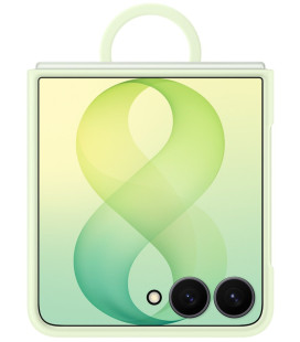 Originalus mėtos spalvos dėklas "Silicone Magnetic Cover With Ring" Samsung Galaxy Z Flip 8 telefonui "EF-EF976CWE"