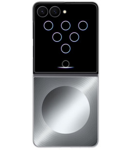 Originalus sidabrinės spalvos dėklas "FlipSuit Cover" Samsung Galaxy Z Flip 8 telefonui "EF-FF776CJE"
