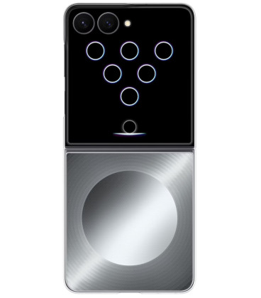 Originalus sidabrinės spalvos dėklas "FlipSuit Cover" Samsung Galaxy Z Flip 8 telefonui "EF-FF776CJE"