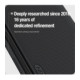 Juodas dėklas Samsung Galaxy Z Fold 8 Ultra telefonui "Nillkin Super Frosted FOLD Magnetic Pen Slot Back Cover"