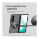 Juodas dėklas Samsung Galaxy Z Fold 8 Ultra telefonui "Nillkin Super Frosted FOLD Magnetic Pen Slot Back Cover"