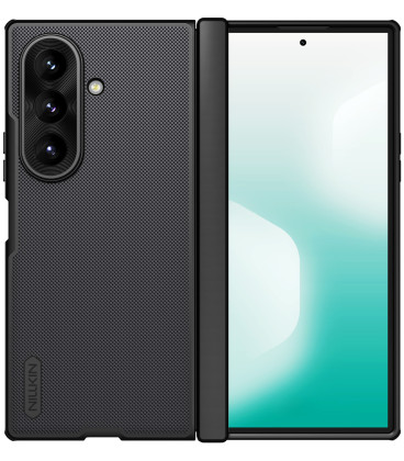 Juodas dėklas Samsung Galaxy Z Fold 8 Ultra telefonui "Nillkin Super Frosted FOLD Magnetic Back Cover"