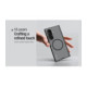 Juodas dėklas Samsung Galaxy Z Fold 8 Ultra telefonui "Nillkin Super Frosted FOLD Magnetic Back Cover"