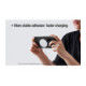 Juodas dėklas Samsung Galaxy Z Fold 8 Ultra telefonui "Nillkin Super Frosted FOLD Magnetic Back Cover"