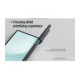 Juodas dėklas Samsung Galaxy Z Fold 8 Ultra telefonui "Nillkin Super Frosted FOLD Magnetic Back Cover"
