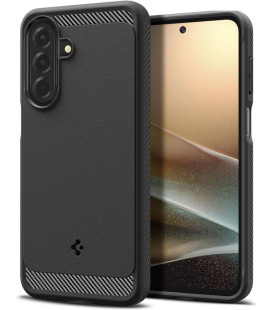 Matinis juodas dėklas Samsung Galaxy A27 5G telefonui "Spigen Rugged Armor"