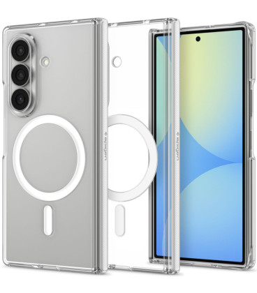 Skaidrus (Baltas) dėklas Samsung Galaxy Z Fold 8 Ultra telefonui "Spigen Airskin Zero Magsafe"