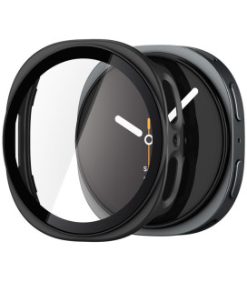 Juodas dėklas Samsung Galaxy Watch 8 / 9 (40 mm) laikrodžiui "Spigen Thin Fit 360"
