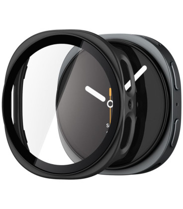 Juodas dėklas Samsung Galaxy Watch 8 / 9 (40 mm) laikrodžiui "Spigen Thin Fit 360"