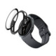 Juodas dėklas Samsung Galaxy Watch 8 / 9 (40 mm) laikrodžiui "Spigen Thin Fit 360"