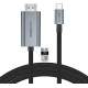 Pilkas USB-C - HDMI 2.1 8K 60Hz 200cm laidas "Tech-Protect Ultraboost"