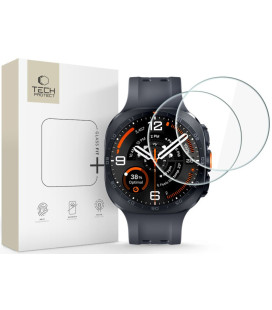 Apsauginis grūdintas stiklas Samsung Galaxy Watch Ultra 2 2026 (47 mm) laikrodžiui "Tech-Protect Glass Fit+ 2-Pack"