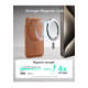 Rudas kortelių dėklas "ESR Classic Rfid Magnetic Wallet"