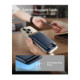 Mėlynas kortelių dėklas "ESR Classic Rfid Magnetic Wallet"