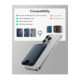 Mėlynas kortelių dėklas "ESR Classic Rfid Magnetic Wallet"