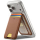 Rudas kortelių dėklas "ESR Classic Rfid Magnetic Wallet Stand"