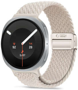 Smėlio spalvos (Starlight) apyrankė Samsung Galaxy Watch 8 / 9 / Classic (40 / 44 / 46 mm) "Tech-Protect NylonMag"