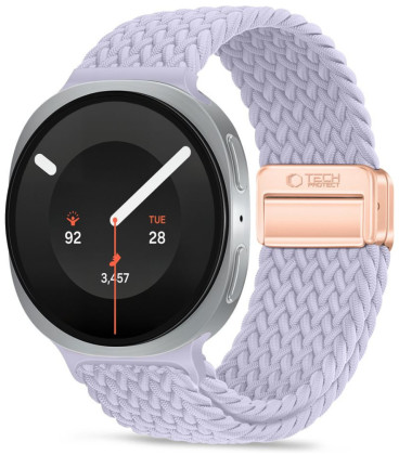 Violetinė (Periwinkle) apyrankė Samsung Galaxy Watch 8 / 9 / Classic (40 / 44 / 46 mm) "Tech-Protect NylonMag"