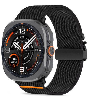 Juoda apyrankė Samsung Galaxy Watch Ultra 1 / 2 2024-2026 (47 mm) "Tech-Protect Nylon Clasp"