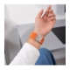 Oranžinė apyrankė Samsung Galaxy Watch 8 / 9 / Classic (40 / 44 / 46 mm) "Tech-Protect Nylon Clasp"