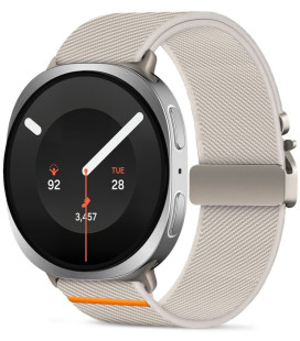 Smėlio spalvos (Startlight) apyrankė Samsung Galaxy Watch 8 / 9 / Classic (40 / 44 / 46 mm) "Tech-Protect Nylon Clasp"