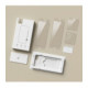 Apsauginis grūdintas stiklas + plėvelės Samsung Galaxy Z Flip 7 / 8 telefonui "Tech-Protect Easy Set 4in1"