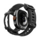 Matinis juodas dėklas - apyrankė Samsung Galaxy Watch Ultra 2 2026 (47 mm) laikrodžiui "Spigen Rugged Armor Pro"