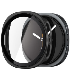 Juodas dėklas Samsung Galaxy Watch 8 / 9 (44 mm) laikrodžiui "Spigen Thin Fit 360"