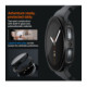 Juodas dėklas Samsung Galaxy Watch 8 / 9 (44 mm) laikrodžiui "Spigen Thin Fit 360"