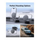 Juodas automobilinis telefono laikiklis "Spigen MFT35-1 Magnetic Magsafe Dash&Wind"