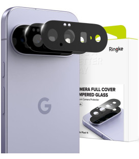 Juoda kameros apsauga Google Pixel 11 telefonui "Ringke Camera Full Cover 2-Pack" 