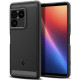 Matinis juodas dėklas Sony Xperia 1 VIII telefonui "Spigen Rugged Armor"