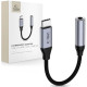 Pilkas audio adapteris USB-C - 3.5mm DAC "Tech-Protect Ultraboost"