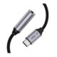 Pilkas audio adapteris USB-C - 3.5mm DAC "Tech-Protect Ultraboost"