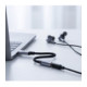 Pilkas audio adapteris USB-C - 3.5mm DAC "Tech-Protect Ultraboost"
