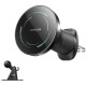Juodas magnetinis automobilinis telefono laikiklis su 15W krovimu "Joyroom JR-ZS502"