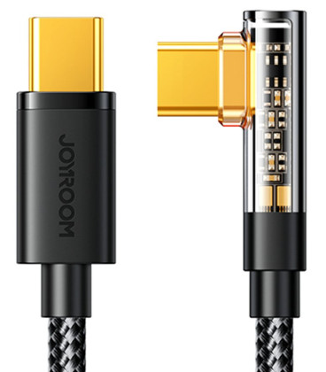 Juodas USB-C - USB-C L 100W 120cm laidas "Joyroom Gaming Cable S-CC100A6"