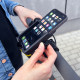 Juodas metalinis telefono laikiklis dviračiui / paspirtukui "Wozinsky Metal Holder WBHBK3"