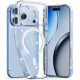 Skaidrus dėklas su blizgučiais Apple iPhone 17 Pro / 18 Pro telefonui "Tech-Protect Flexair Magsafe"