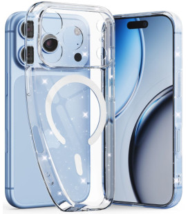 Skaidrus dėklas su blizgučiais Apple iPhone 17 Pro / 18 Pro telefonui "Tech-Protect Flexair Magsafe"