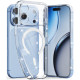 Skaidrus dėklas su blizgučiais Apple iPhone 17 Pro Max / 18 Pro Max telefonui "Tech-Protect Flexair Magsafe"