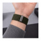Žalia (Military) apyrankė Apple Watch 8 / 9 / 10 / 11 / SE / Ultra (44 / 45 / 46 / 49 mm) laikrodžiui "Tech-Protect Nylon Sport"