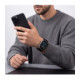 Juoda apyrankė Apple Watch 8 / 9 / 10 / 11 / SE / Ultra (44 / 45 / 46 / 49 mm) laikrodžiui "Tech-Protect Nylon Sport"