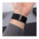 Juoda apyrankė Apple Watch 8 / 9 / 10 / 11 / SE / Ultra (44 / 45 / 46 / 49 mm) laikrodžiui "Tech-Protect Nylon Sport"