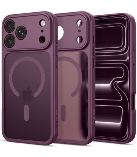 Matinis Bordo (Dark Cherry) dėklas Apple iPhone 17 Pro / 18 Pro telefonui "Tech-Protect BasicMag Magsafe"